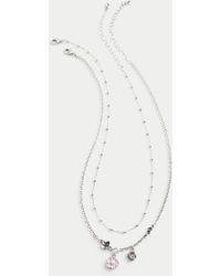 Hollister - Flower Necklace 2-pack - Lyst