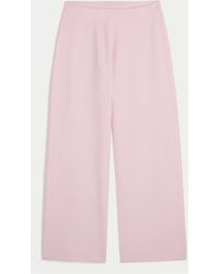 Hollister - Gilly Hicks Heart Pointelle Straight Sweater-knit Pants - Lyst