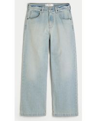 Hollister - Light Wash Super Baggy Jeans - Lyst
