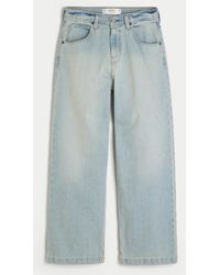 Hollister - Light Wash Super Baggy Jeans - Lyst