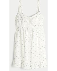 Hollister - Button Front Mini Dress - Lyst