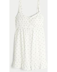 Hollister - Button Front Mini Dress - Lyst
