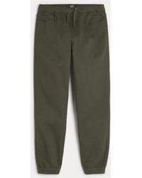 Hollister - Relaxed Twill Joggers - Lyst