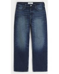 Hollister - Dark Wash Baggy Jeans - Lyst