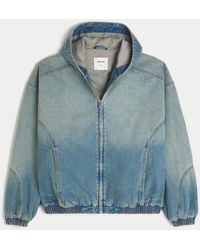 Hollister - Washed Denim Skater Jacket - Lyst