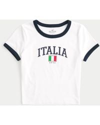 Hollister - Italia Graphic Baby Tee - Lyst