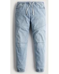 Hollister - Light Wash Just Like Knit Relaxed Joggers - Lyst