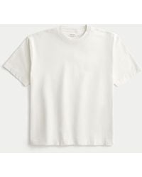 Hollister - Boxy Heavyweight Cotton Crew T-shirt - Lyst