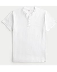 Hollister - Heavyweight Cotton Short-sleeve Henley - Lyst