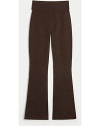 Hollister - Gilly Hicks Sweater-knit Foldover Bootcut Pants - Lyst