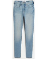 Hollister - Curvy High-rise Medium Wash Super Skinny Jeans - Lyst