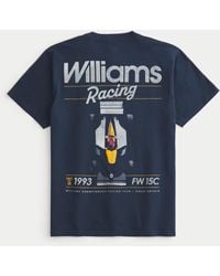 Hollister - Bequemes Tee mit Williams Racing-Grafik - Lyst