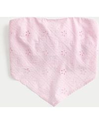 Hollister - Easy Eyelet Bandana Top - Lyst