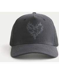 Hollister - Love Always Graphic Trucker Hat - Lyst