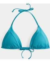 Hollister - Rib Multi-way Triangle Bikini Top - Lyst