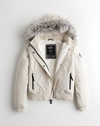 hollister cozy lined bomber jacket