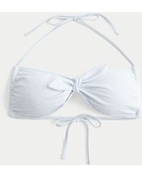 Hollister - Front Tie Halter Bikini Top - Lyst