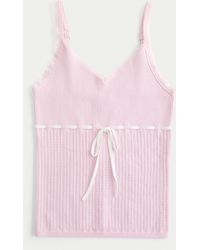 Hollister - Pullover-Tanktop mit Krawattenvorderseite - Lyst