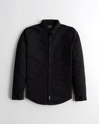 Hollister Stretch Oxford Shirt - Black