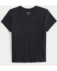 Hollister - 100% Cotton Crew Baby Tee - Lyst