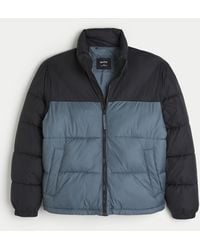 Hollister - Boxy Mock-neck Puffer Jacket - Lyst