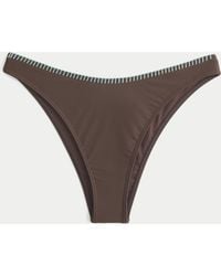 Hollister - Stitched High-leg Cheekiest Bikini Bottom - Lyst