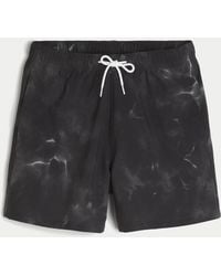 Hollister - Volley Badeshorts, reicht bis zur Mitte des Oberschenkels - Lyst