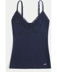 Hollister - Wrap Lace Trim Layering Cami - Lyst