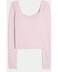 Hollister - Gilly Hicks Active Recharge Cinch Sweetheart Top - Lyst