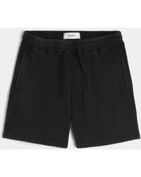 Hollister - Above-the-knee Baggy Fleece Graphic Shorts - Lyst