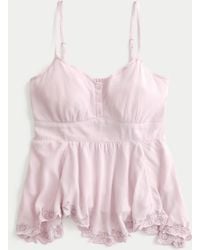 Hollister - Easy Asymmetrical Hem Babydoll Tank - Lyst