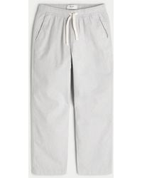 Hollister - Linen-blend Loose Pull-on Pants - Lyst
