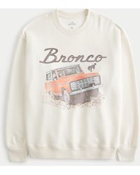 Hollister - Oversized Ford Bronco Graphic Crew Sweatshirt - Lyst