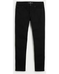 Hollister - Black No Fade Skinny Jeans - Lyst