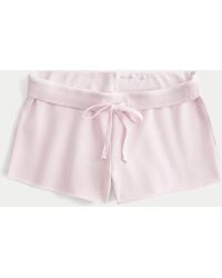 Hollister - Fleece Mini Short - Lyst
