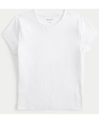 Hollister - Soft Stretch Seamless Fabric Longline Baby Tee - Lyst