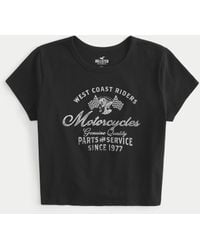 Hollister - West Coast Riders Graphic Baby Tee - Lyst