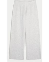 Hollister - Gilly Hicks Heart Pointelle Straight Sweater-knit Pants - Lyst