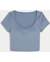 Hollister - Gilly Hicks Active Recharge Wide-neck T-shirt - Lyst