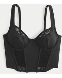 Hollister - Gilly Hicks Micro-modal + Lace Bustier - Lyst