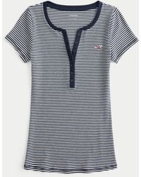 Hollister - Short-sleeve Icon Henley - Lyst
