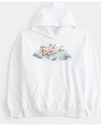 Hollister - Hollister Feel Good Oversized Floral Graphic Hoodie - Lyst