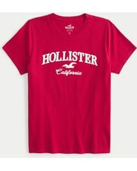 Hollister - Tee mit Logografik in Easy Fit - Lyst