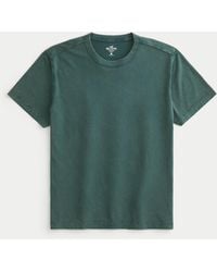 Hollister - Lässiges verwaschenes T-Shirt mit Rundhalsausschnitt aus Baumwolle - Lyst
