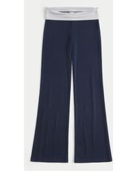 Hollister - Always Cozy Knit Foldover Waist Flare Pants - Lyst
