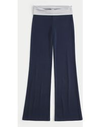 Hollister - Always Cozy Knit Foldover Waist Flare Pants - Lyst