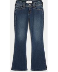 Hollister - Low-rise Dark Wash Bootcut Jeans - Lyst