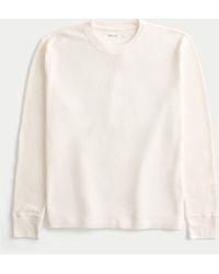 Hollister - Relaxed Thermal Long-sleeve Crew Shirt - Lyst