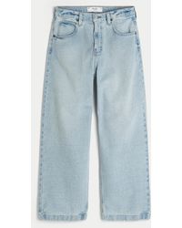 Hollister - Light Wash Super Baggy Jeans - Lyst