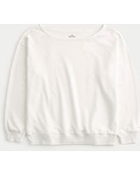 Hollister - Oversized Off-the-shoulder Sweatshirt - Lyst